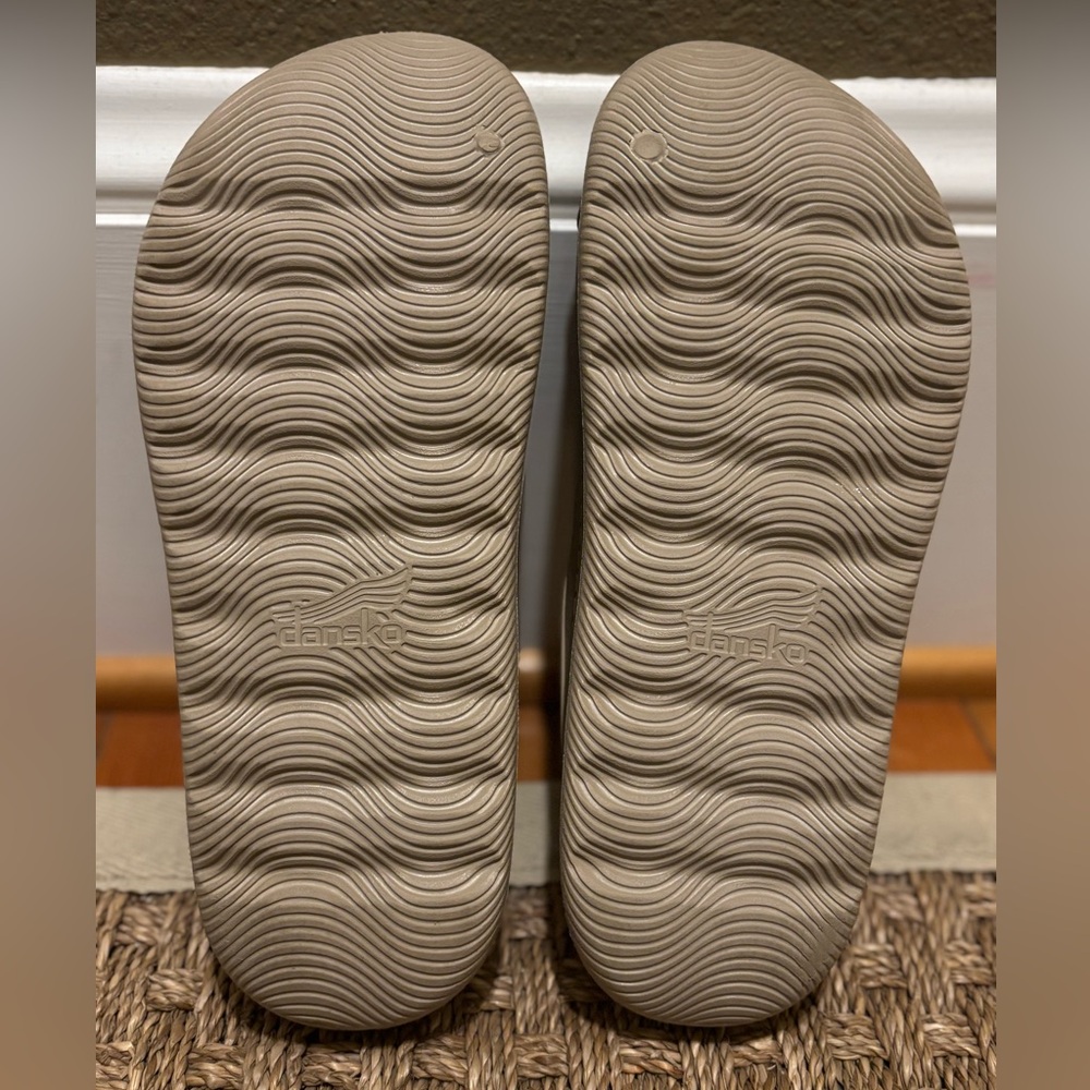 Dansko Beige Slide Sandals - Picture 6 of 7